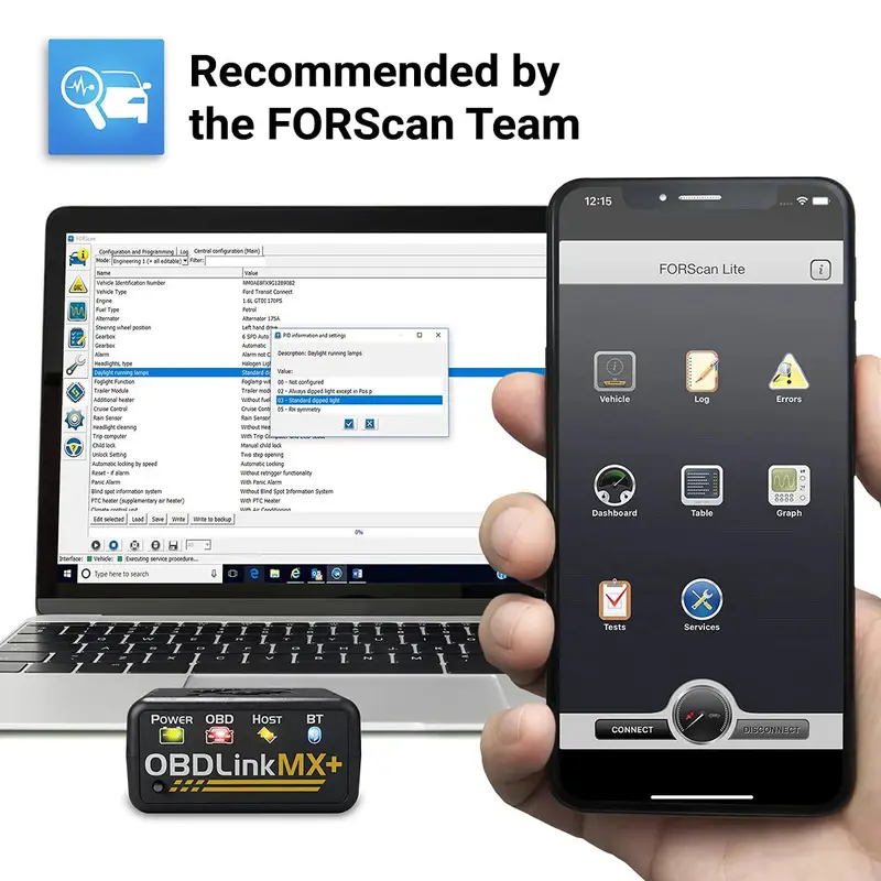 OBDLink MX+ Bluetooth OBD2 Scanner – Cross-Platform Diagnostics for iOS, Android & Windows