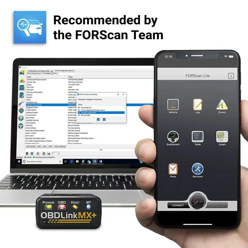 OBDLink MX+ Bluetooth OBD2 Scanner – Cross-Platform Diagnostics for iPhone, Android & Windows Devices