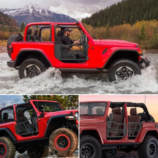 Off-Road Safari Tubular Half Doors – Compatible with 2018–2023 Jeep Wrangler JL 4-Door, Fat-Tube Design, Adventure-Ready Set of 4