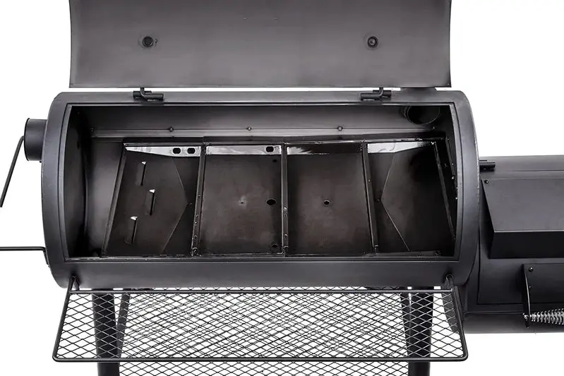 Oklahoma Joe Longhorn Reverse Flow Offset Smoker – Heavy-Gauge Steel, Dual-Damper Control, Signature BBQ Smoke Flavor