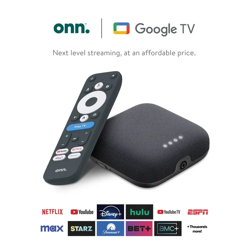 Onn. 4K Pro Streaming Device with Google TV, Dolby Vision, Atmos, and Wi-Fi 6