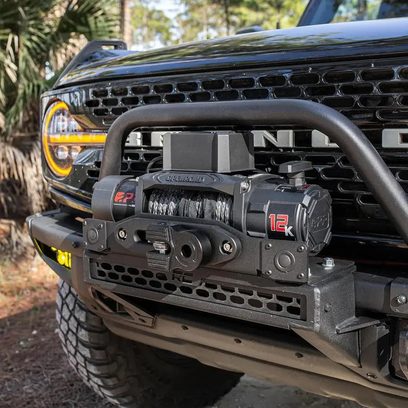 OPENROAD 12,000-Lb Electric Winch with Synthetic Rope & Dual Wireless Remotes