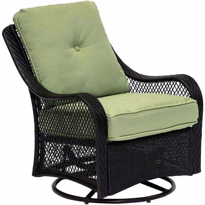 Orleans 5-Piece Steel Patio Fire Pit Set – Swivel Gliders, Navy Cushions & Square Fire Table
