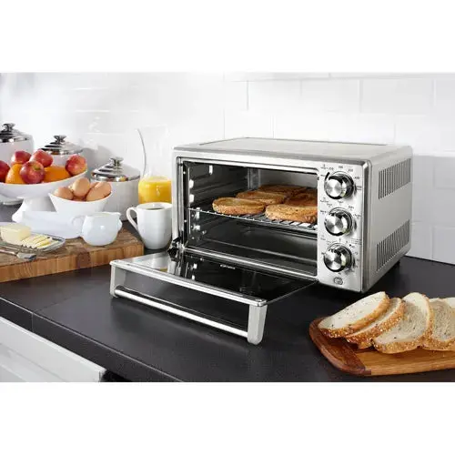 Oster Convection Toaster Oven – Stainless Steel, Family-Sized, Adjustable Racks & Rapid Heat Technology
