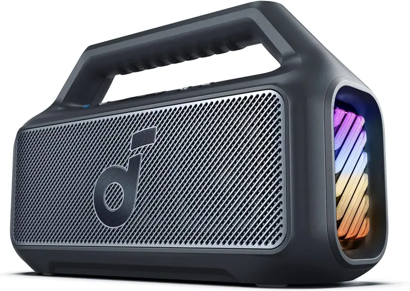 Outdoor Bluetooth Speaker – 80W Waterproof Subwoofer with RGB Lights & 24-Hour Battery Life 2