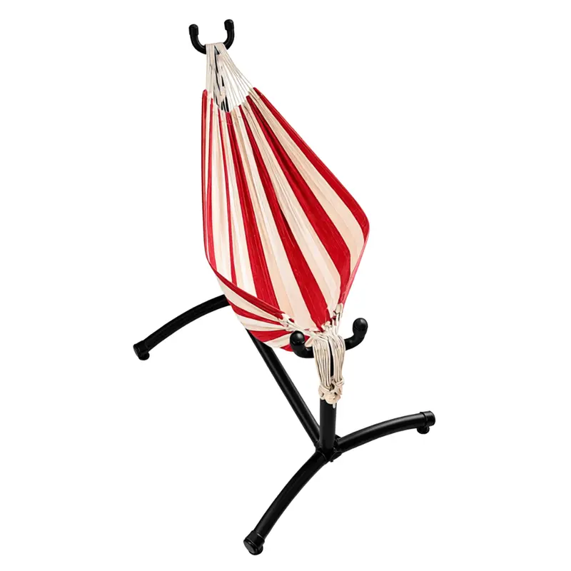Outdoor Double Hammock System with All-Metal Stand, 450-Lb Load Rating, and Yard-Friendly Design