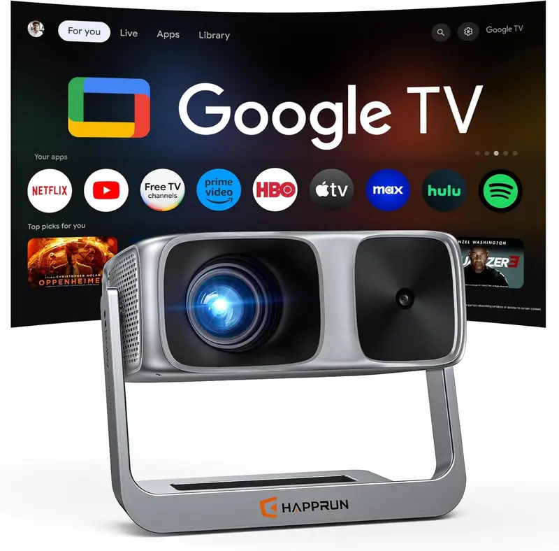 Outdoor-Focused 4K Smart Projector — 2000 ANSI Lumens, Google TV, and Advanced 4K Decoding