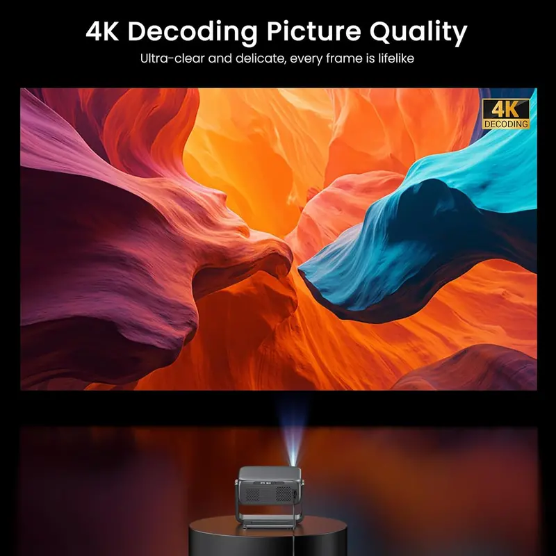 Outdoor-Focused 4K Smart Projector — 2000 ANSI Lumens, Google TV, and Advanced 4K Decoding