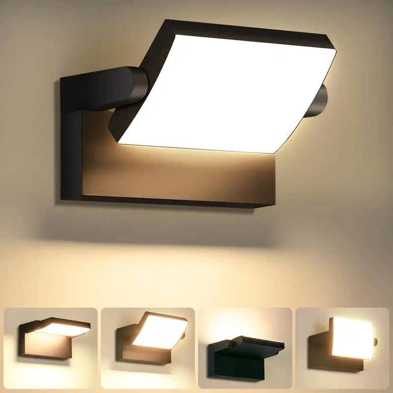 Outdoor LED Wall Light – 40W Waterproof Fixture with Adjustable Beam & 6000K Bright White