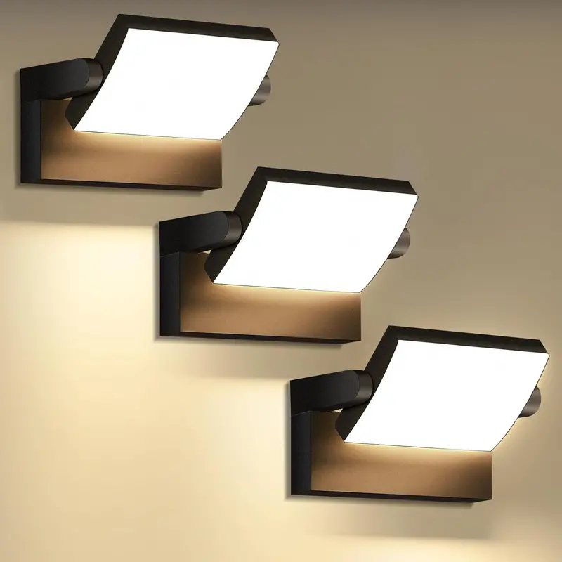 Outdoor LED Wall Light – 40W Waterproof Fixture with Adjustable Beam & 6000K Bright White