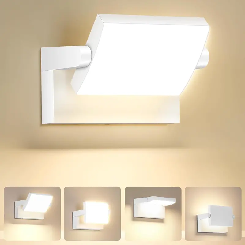 Outdoor LED Wall Light – 40W Waterproof Fixture with Adjustable Beam & 6000K Bright White