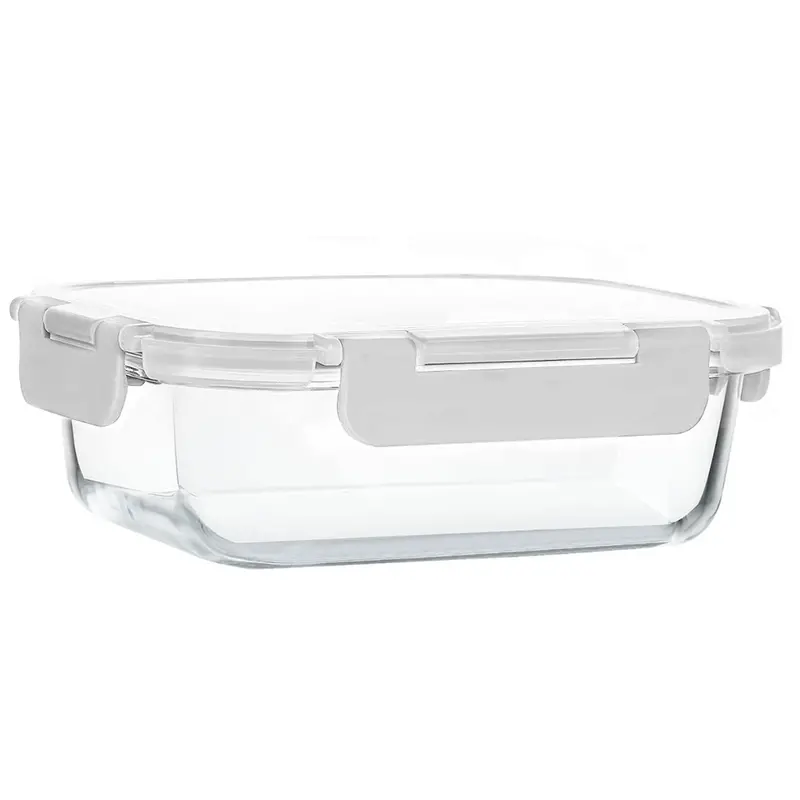 Oven-Safe Glass Meal Prep Containers with Leak-Proof Lids for Freezer & Microwave Use