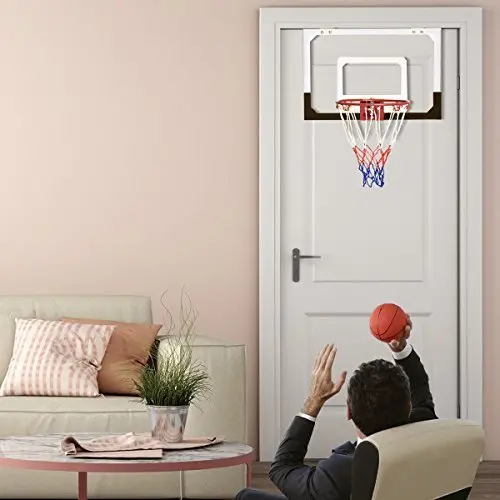 Over-the-Door Mini Basketball Hoop – Includes Ball & Hand Pump for Indoor Play 2