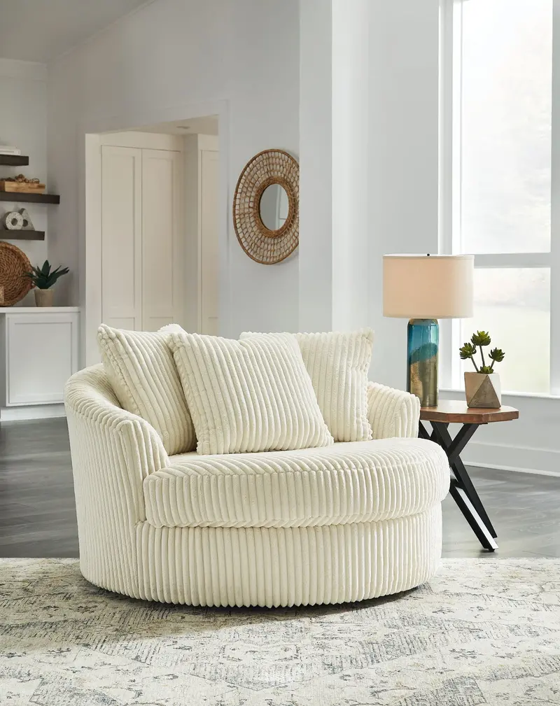Oversized Swivel Accent Chair – 360° Rotation, Plush Upholstery, Modern Living Room Statement Piece