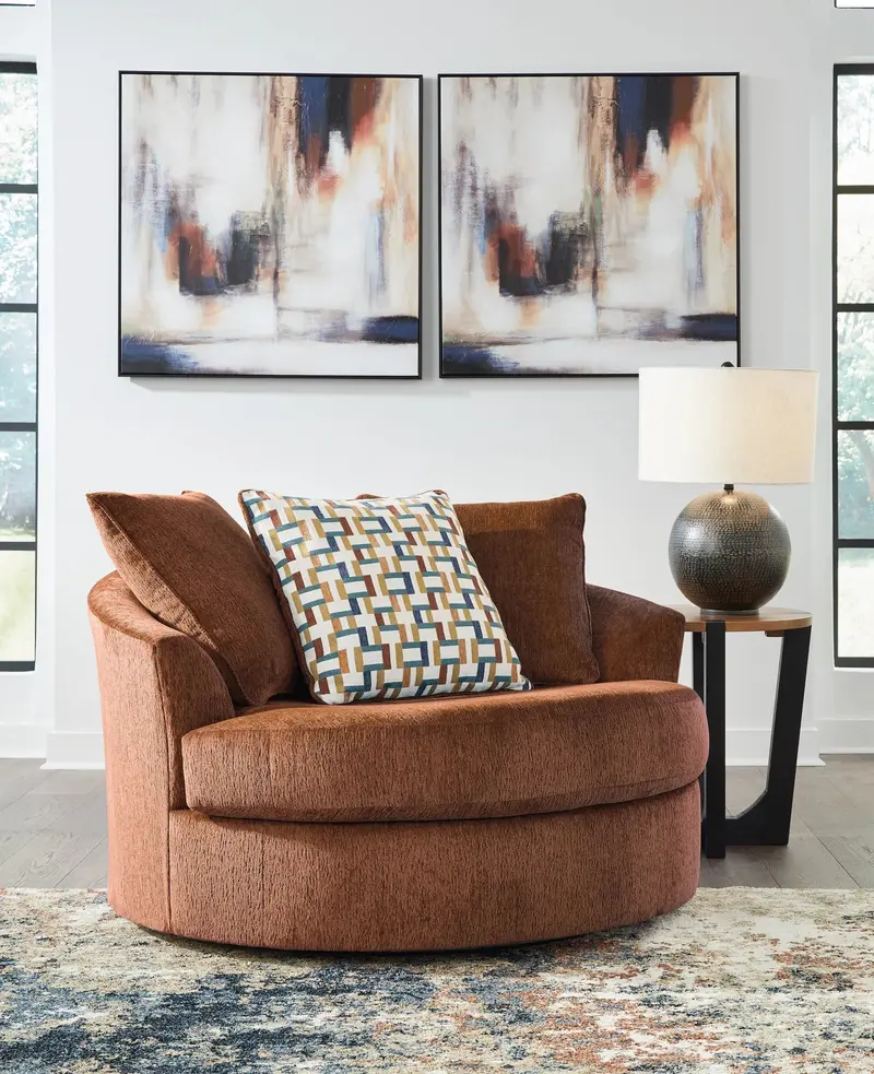 Oversized Swivel Accent Chair – 360° Rotation, Plush Upholstery, Modern Living Room Statement Piece