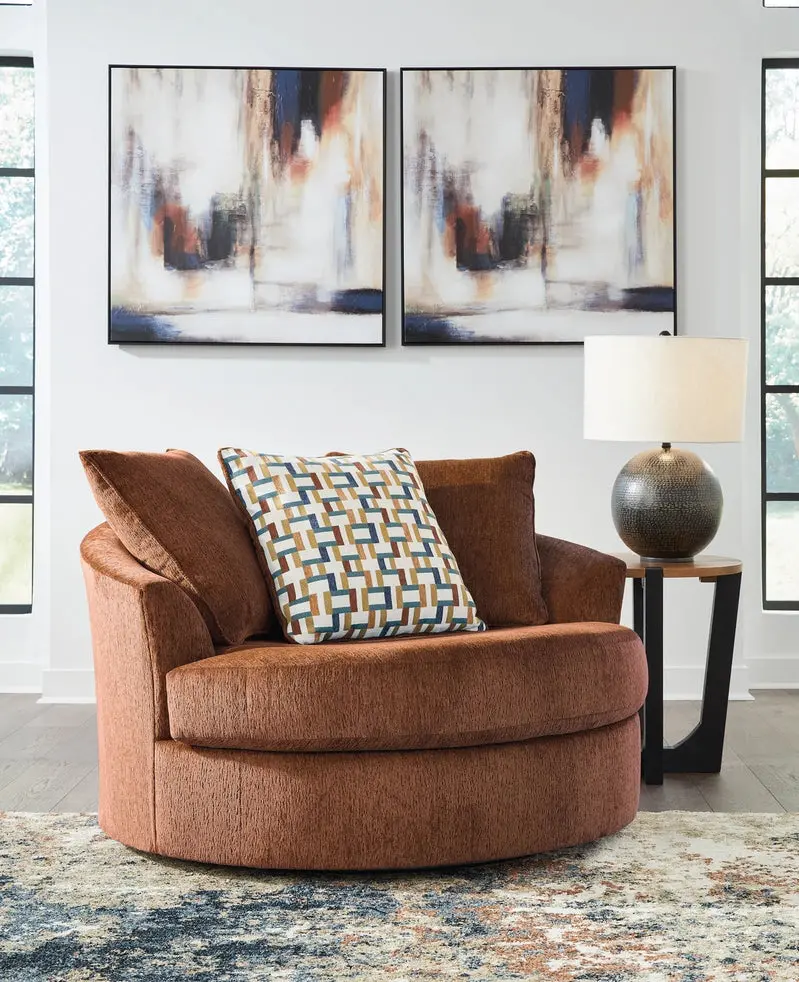 Oversized Swivel Accent Chair – 360° Rotation, Plush Upholstery, Modern Living Room Statement Piece