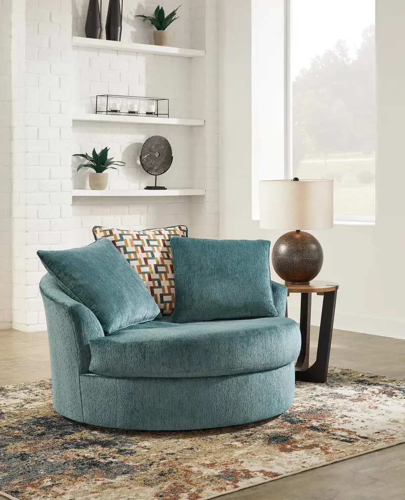 Oversized Swivel Accent Chair – 360° Rotation, Plush Upholstery, Modern Living Room Statement Piece
