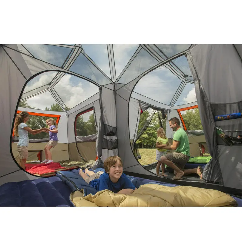 Ozark Trail 12-Person Instant Cabin Tent – Quick-Setup Outdoor Shelter