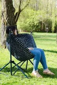 Ozark Trail Steel Folding Hammock Chair – Padded Seat, Portable Adult Relaxation Lounger 2