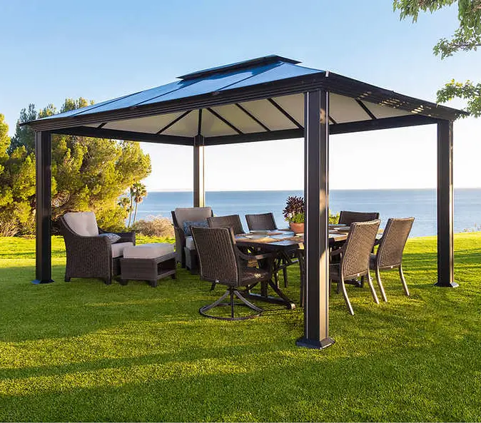 Paragon Santa Monica Aluminum Gazebo – Modern Outdoor Shade Structure