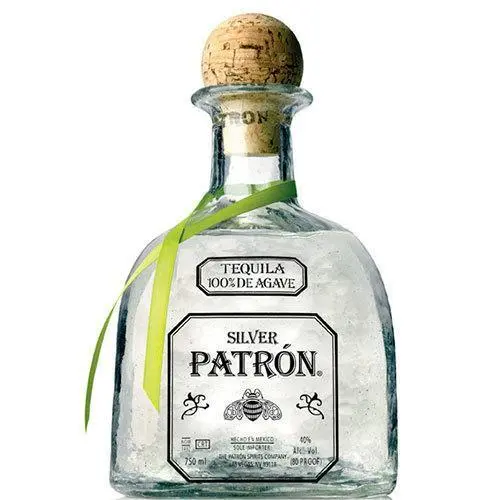 Patrón Silver Tequila – 750ml Premium Unaged 100% Agave Tequila