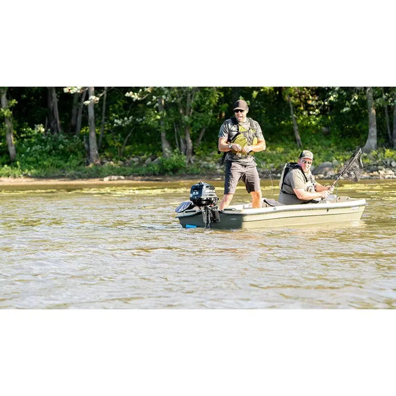 Pelican Intruder 12 Jon Boat – 12-Foot Aluminum Fishing Craft with Flat Deck Design