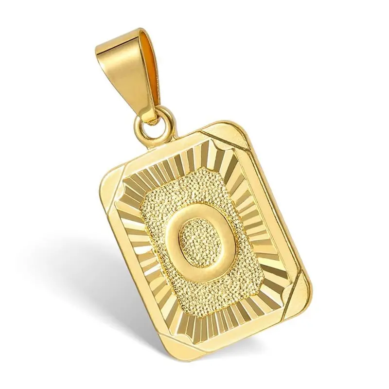 Personalized Letter Pendant on Cuban Chain – Customizable Initial Necklace with Bold Link Design