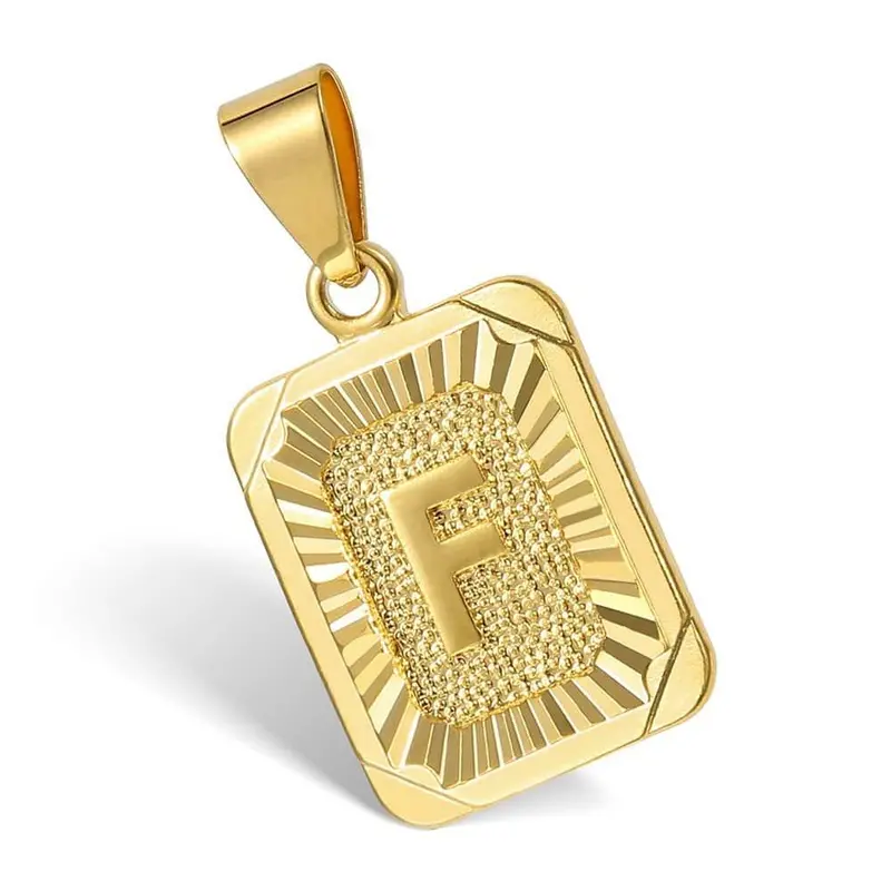 Personalized Letter Pendant on Cuban Chain – Customizable Initial Necklace with Bold Link Design