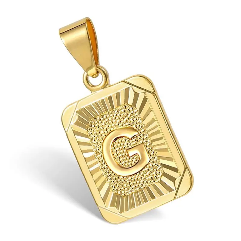 Personalized Letter Pendant on Cuban Chain – Customizable Initial Necklace with Bold Link Design