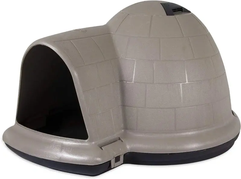 Petmate Indigo Igloo Dog House – Extra-Large, All-Weather Shelter Made in USA with 90% Recycled Materials