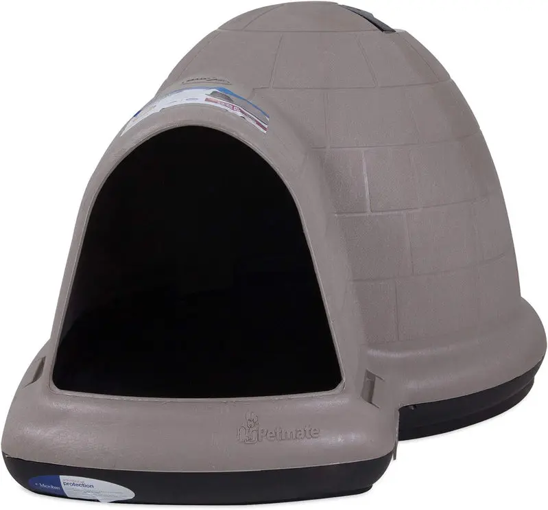 Petmate Indigo Igloo Dog House – XL Size (90–125 lbs), Eco-Conscious Design & All-Climate Protection