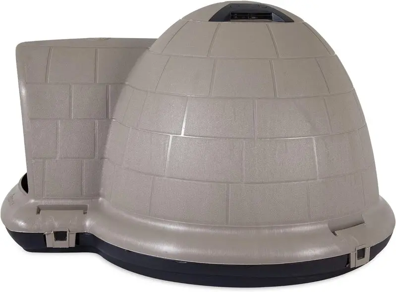 Petmate Indigo Igloo Dog House – XL Size (90–125 lbs), Eco-Conscious Design & All-Climate Protection
