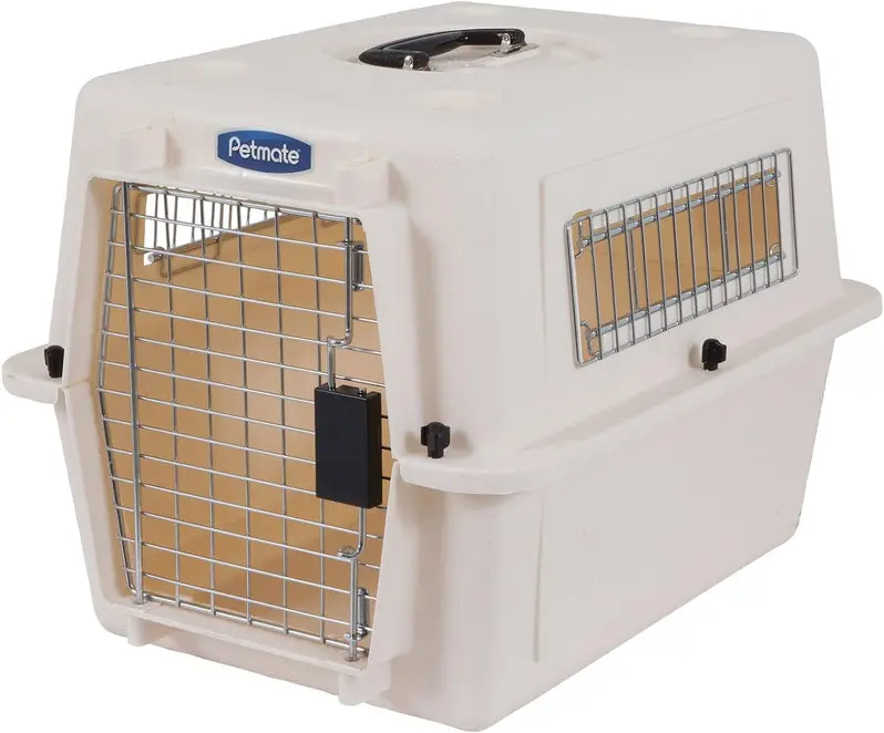 Petmate Ultra Vari Heavy-Duty Travel Crate for Extra-Large Dogs | Eco-Conscious Design (90–125 lbs) | Made in USA from Recycled Materials | 48" Length