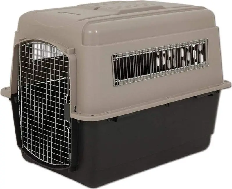 Petmate Ultra Vari Heavy-Duty Travel Crate for Extra-Large Dogs | Eco-Conscious Design (90–125 lbs) | Made in USA from Recycled Materials | 48" Length