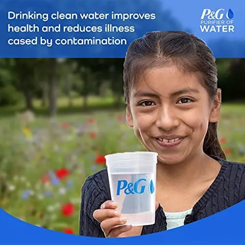 P&G Purifier of Water Emergency Packets – 240-Count Portable Water Purification for Outdoor Use