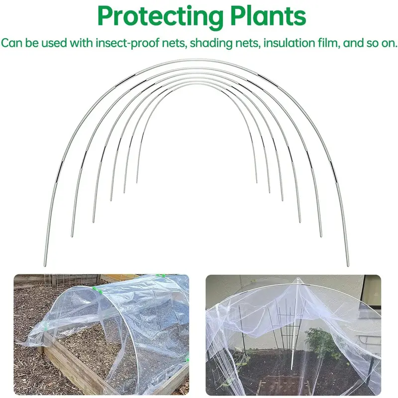 Plantura FlexGrow Fiberglass Garden Arch – Lightweight, Weather-Resistant Trellis Kit