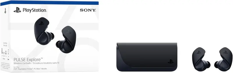 PlayStation Pulse Explore Wireless Earbuds – Midnight Black, Low-Latency Audio for PS5 5