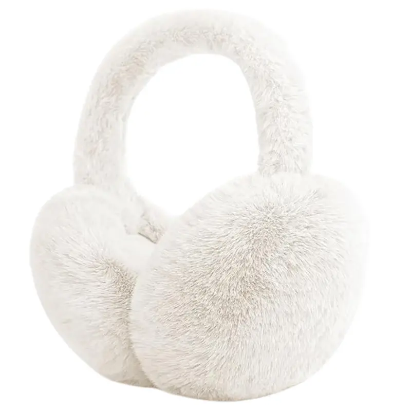 Plush Faux Fur Ear Warmers – Unisex Winter Headband for Cold-Weather Comfort