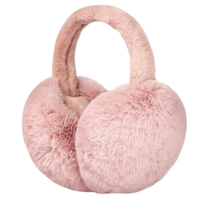 Plush Faux Fur Ear Warmers – Unisex Winter Headband for Cold-Weather Comfort