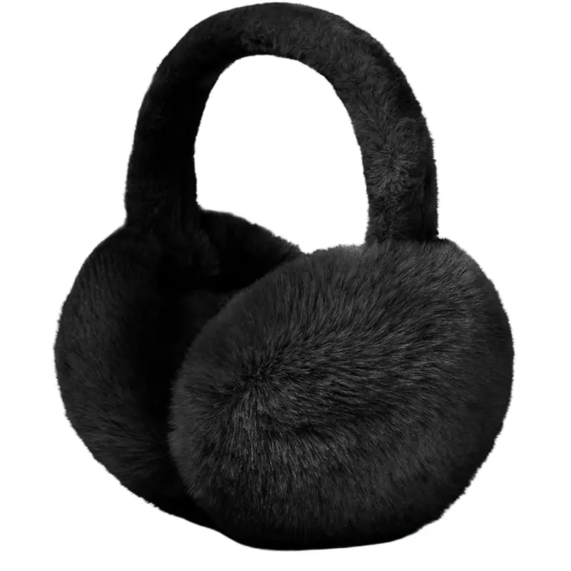 Plush Faux Fur Ear Warmers – Unisex Winter Headband for Cold-Weather Comfort