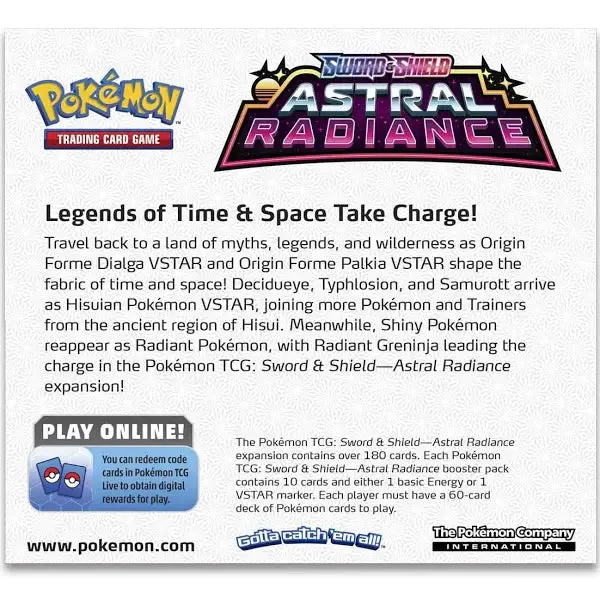 Pokémon Sword & Shield Astral Radiance Elite Trainer Box — Official TCG Release