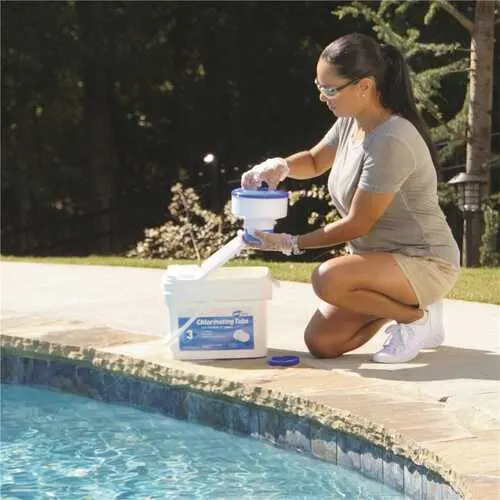 Pool Time 35 lb Chlorinating Tablets – Slow-Dissolving Sanitizer for Residential Pools