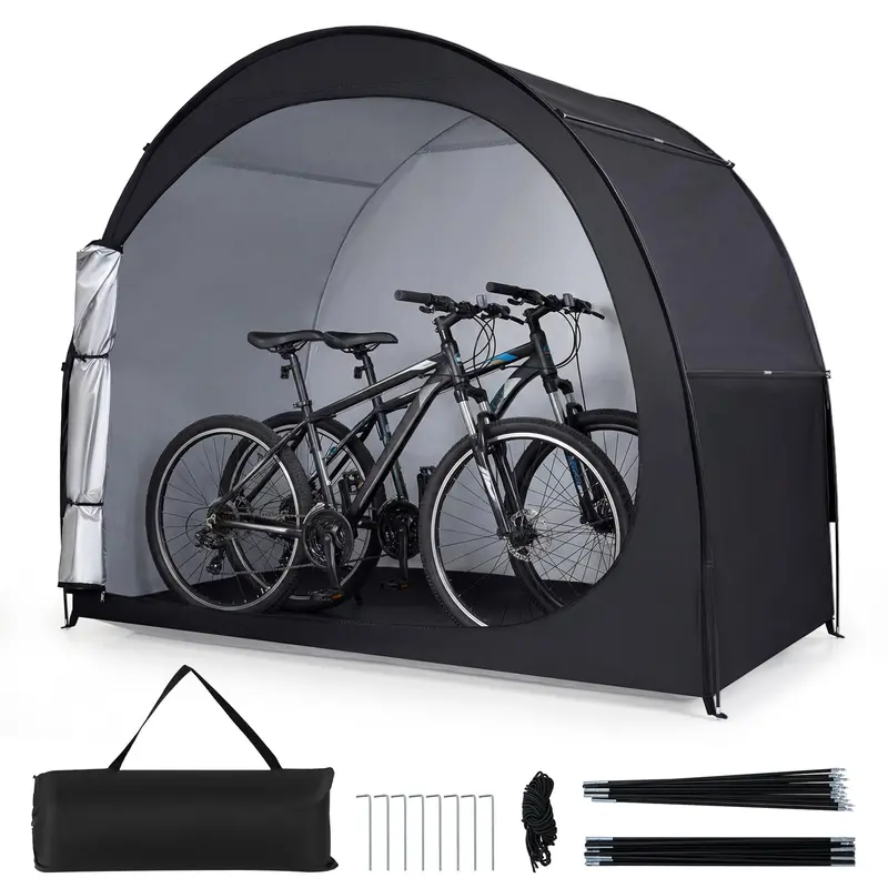 Portable 6.9 ft x 4 ft Foldable Bike Storage Tent with Ventilation