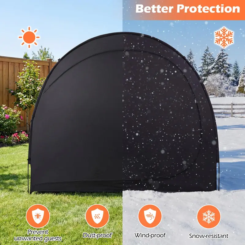 Portable 6.9 ft x 4 ft Foldable Bike Storage Tent with Ventilation 2