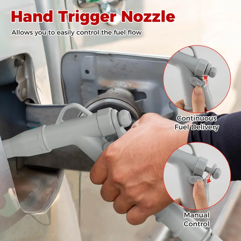 Portable Battery-Powered Fuel Transfer Pump – Adjustable Flow Rate & Nozzle