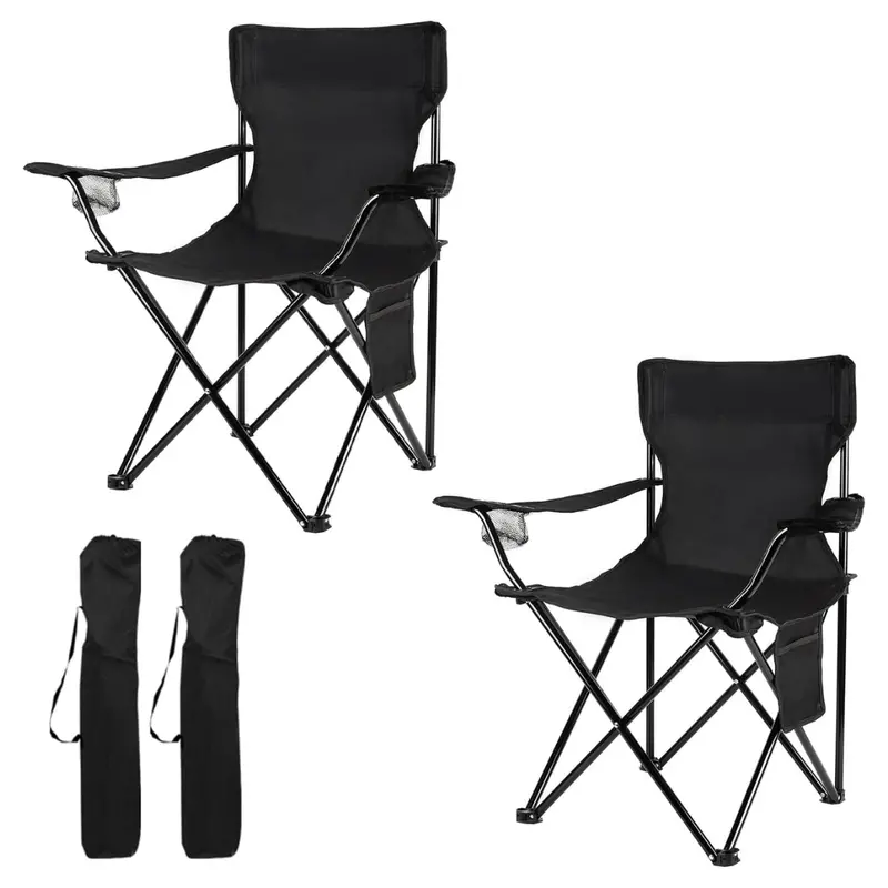 Portable Folding Camping Chair with Compact Carry Bag and High-Strength Alloy Frame 2
