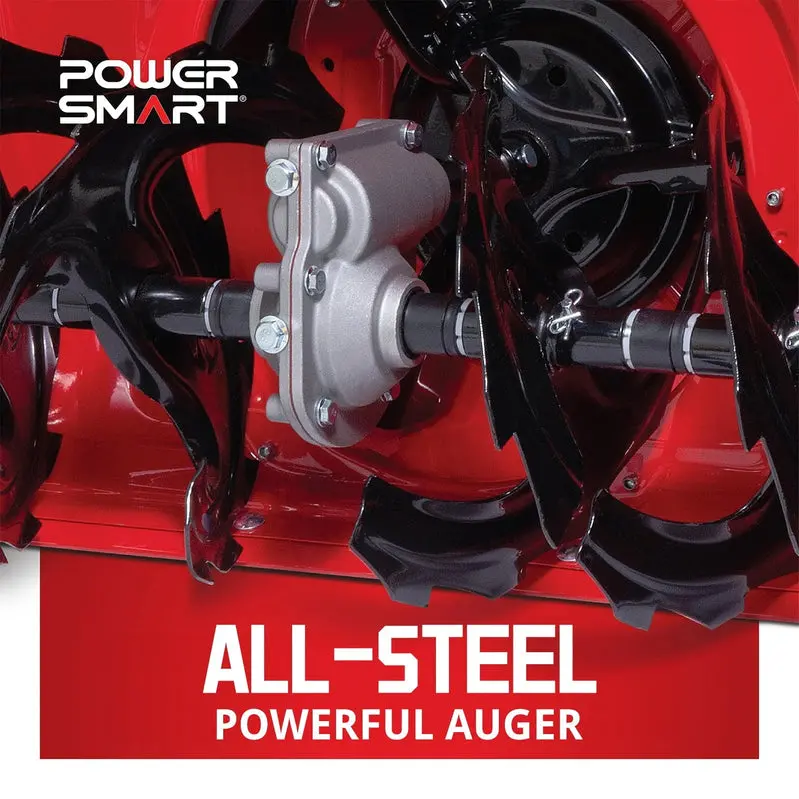 PowerSmart 26-Inch Two-Stage Gas Snow Blower – 252cc Engine, Electric Start, Self-Propelled