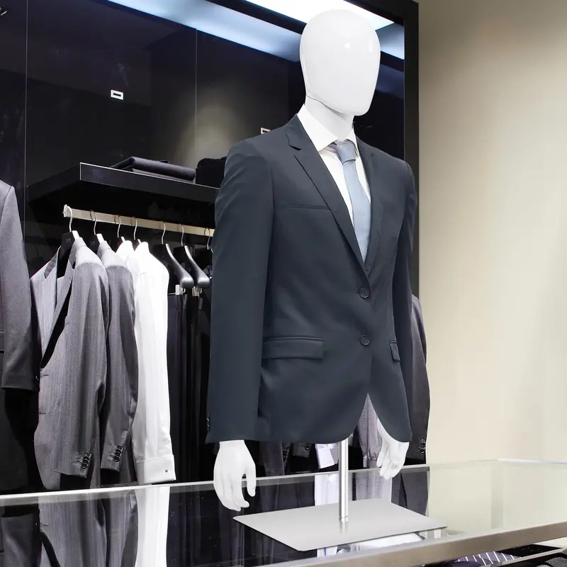 PP Torso Mannequin for Tailoring — Lightweight Male Model Display Stand 2
