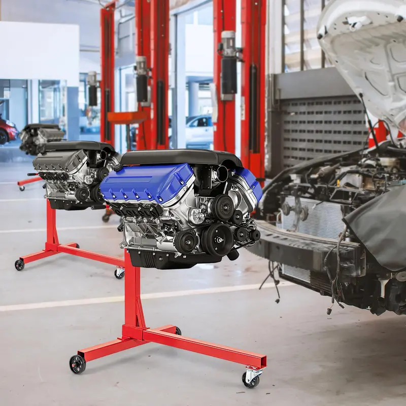 Precision Engine Stand – 750 lb Motor Lift with 360° Rotation, Adjustable Arms & Mobility Wheels 2