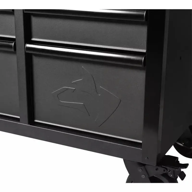 Premium 61" Workshop Workbench – Heavy-Duty 15-Drawer Mobile Unit Featuring Solid Wood Worktop